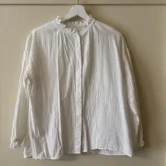 ホワイト レース付き　長袖　ブラウス　サマンサモスモス SM2