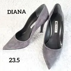 【新品未使用】完売！ DIANA パンプス グレ－ジュ エナメル ダイアナ 靴・バッグのダイアナ通販サイト ｜ U36258: シューズ