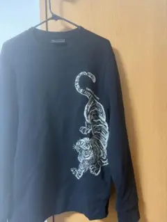 EMPORIO ARMANI 虎刺繍 スウェット ブラックのサムネイル