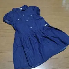 JUNKSTORE 　デニム　半袖　ワンピース　120のサムネイル