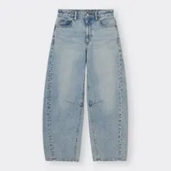 GU バレルレッグジーンズ S BLUE 標準丈 2024年モデル