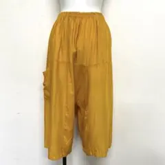 【新品】タイ　サルエルパンツ （イエロー・ポケット有）