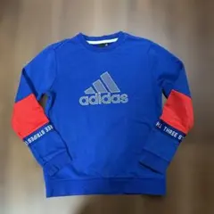 adidas 青 赤 トレーナー