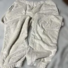 ホワイトフリースジョガーパンツ