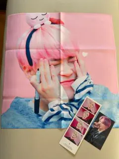 BTS マスタニム JIMIN ジミン スローガン 1点 おまけ付き ピンク髪