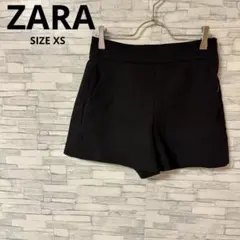 ザラ　パンツ　【XS】　ブラック　ショート丈　おしゃれ　シンプル　着回し力抜群