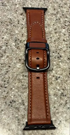 Apple Watch用 フェイクレザーバンド ライトブラウン 38/40mm