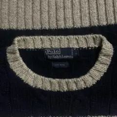 Polo by Ralph Lauren ケーブルニットセーター Lサイズ