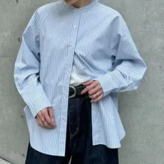 CIAOPANIC TYPY ボリュームスリーブバンドカラーシャツ