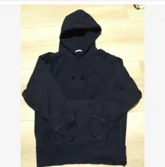 GU 黒 コットン パーカー Sサイズ