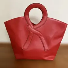 【美品】✨Roberta di Camerino✨ハンドバッグ レッド　Rロゴのサムネイル