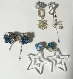 3点セット ロミージョン ハンドメイド イヤリング