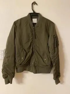 【お値下げ！】ローリーズファーム　MA-1 ブルゾン カーキ　L