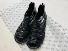 【美品】ヒナデイグリーン グラディエーターサンダル ショート ブラック Mサイズのサムネイル