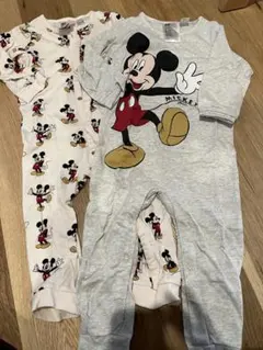 H&M ミッキーマウスロンパース 2点セット 18M