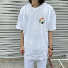 90sレア☆ポパイTシャツ☆MARLIN TEASE☆キャラ☆USA製☆白☆