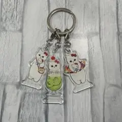 mofusand モフサンド　サンリオ ハローキティ 3連アクリルキーホルダー
