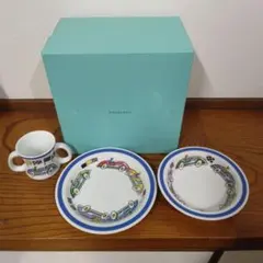 【る977】ティファニー　TIFFANY　食器セット　レースカーのサムネイル