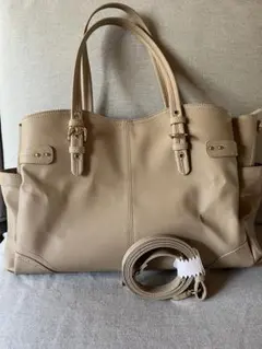 MK ミッシェルクラン バッグ　ステッチポイントワイドスクエアトート