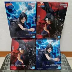 GiGO限定　ナルト疾風伝　うちはサスケ・うちはイタチ　フィギュア4個セット