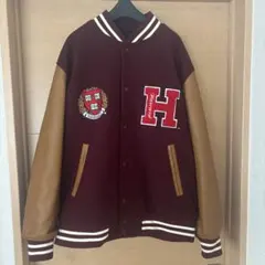 HARVARD UNIVERSITY スタジャン バーガンディ