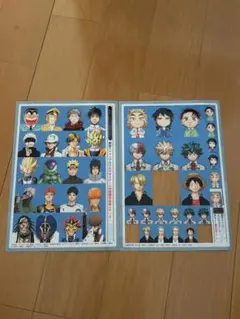 最強ジャンプ 顔写真風ステッカー