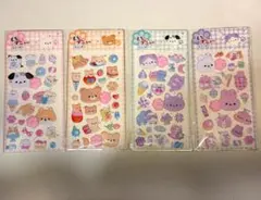 肉球ぷにぷにシール ４枚セット もちもち ぷくぷく 肉球シール②