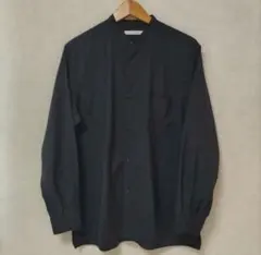 JOURNAL STANDARD　ナイロン　バンドカラーシャツ　M　ブラック