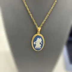 ウェッジウッド ネックレス カメオ ブルー 天使 ギリシャ神話 
