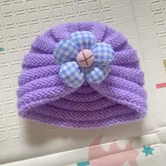 ベビー　ニット帽　ターバン　0-6m