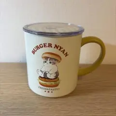 mofusand バーガーにゃん 真空二重マグカップ 400ml