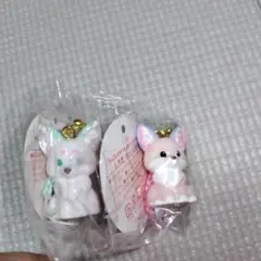 みかん様専用ページちょこっとキツネ　根付マスコット２個セット