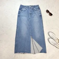 美品 Healthy DENIM デニム スカート Pear フロントスリットのサムネイル