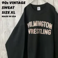 メイドインUSA90sヴィンテージ古着　オーバーサイズプリントスエットトレーナー