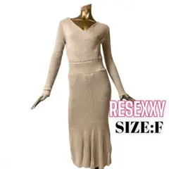 ⭐️A369⭐️ RESEXXY ♥ リブニット カシュクールマーメイドワンピース