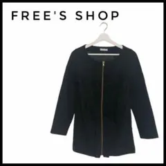 美品✨ フリーズショップ　フォーマルジャケット　ノーカラー　黒　入園式　丸襟
