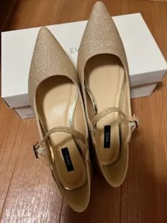 EVOL ポインテッドトゥ フラット パンプス メリージェーン