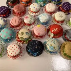 ハンドメイド ミニチュア帽子 マグネット 3個