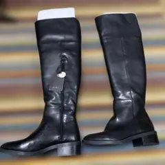 ZARA ブラック ロングブーツ 42