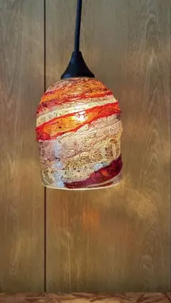 ペンダントライト 吊下げ照明 オレンジ ミッドセンチュリー スペース