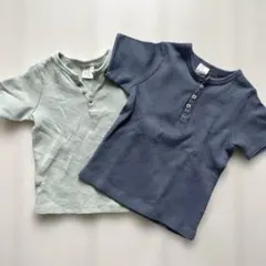 H&M 2色セット Tシャツ 86サイズ