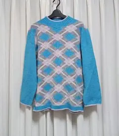 VIRIDIAN EXCELENCE ブルー アンゴラ混 ニット　元気ばあば 様