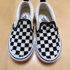 VANS チェック柄 スリッポン 16cm