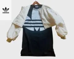 ※２セット　アディダスオリジナルス ロゴ Tシャツ ワンピースMA-1ジャケット
