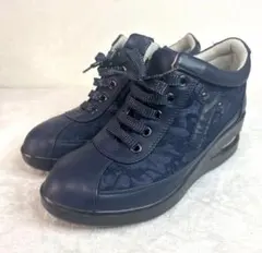 極美品 アシックス 旅日和 ウェッジソール スニーカー 23EEE asics