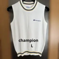 championレディース ノースリーブ ベストホワイト largeのサムネイル
