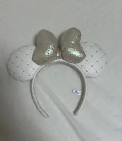 ミニーマウス ホワイトカチューシャ