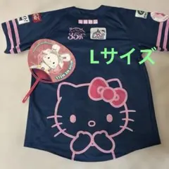 ピンクフルデー ソフトバンクホークス ハローキティユニフォーム L
