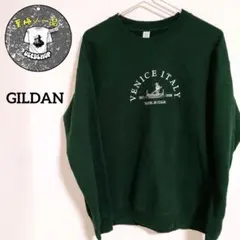 ★アメリカ古着★GILDAN　トレーナー　グリーン　Мサイズ