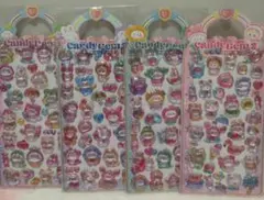 4枚セット■キャンディジェムシール2 ぷくぷくシール アニマル